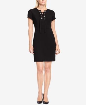 Vince Camuto Lace-up Sheath Dress