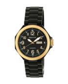 Heritor Automatic Spartacus Gold & Black Stainless Steel Watches 45mm