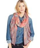 Collection Xiix Folk Floral Oblong Scarf
