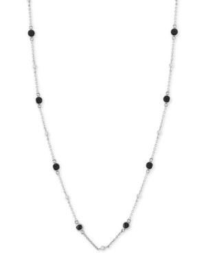 Effy Diamond Bezel 18 Statement Necklace (1-1/5 Ct. T.w.) In 14k White Gold