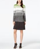 Jessica Howard Heathered Colorblock Sweater Dress