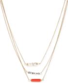 Kenneth Cole Gold-tone Bar Necklace