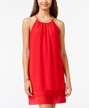 Bcx Juniors' Embellished Halter Dress