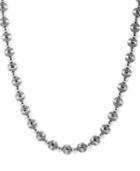 American West Decorative Bead 21 Statement Necklace In Sterling Silver