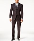 Marc New York By Andrew Marc Men's Classic-fit Black Micro-grid Suit