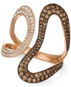 Le Vian Chocolatier Diamond Contemporary Swirl Ring (1 Ct. T.w.) In 14k Rose Gold