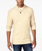 Tasso Elba Men's Honeycomb Textured Shawl-collar Sweater, Only At Macy's