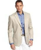 Tasso Elba Island Solid Linen 2-button Blazer