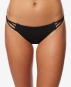 O'neill Salt Water Solid Strappy Cheeky Bikini Bottoms,a Macy's Exclusive Style Women's Swimsuit