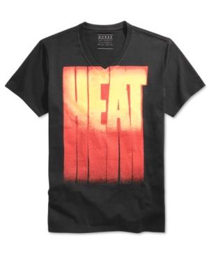 Guess Men's Heat Graphic-print V-neck T-shirt