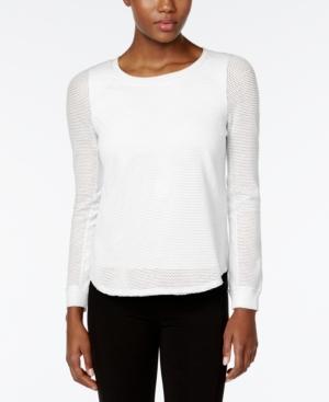 Calvin Klein Performance Long-sleeve Mesh Top