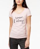 Armani Exchange Cotton Sequin-graphic T-shirt