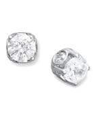 Diamond Earrings, 14k White Gold Diamond Spiral Bezel Stud Earrings (1/2 Ct. T.w.)