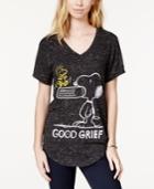 Freeze 24-7 Juniors' Snoopy & Woodstock Graphic T-shirt