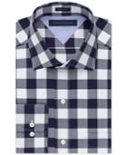 Tommy Hilfiger Easy Care Indigo And White Check Dress Shirt