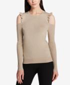 Dkny Ruffled Cold Shoulder Sweater, A Macy's Exclusive Style