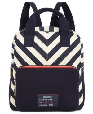 Tommy Hilfiger Bowers Chevron Canvas Small Backpack