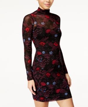 Material Girl Juniors' Printed Bodycon Dress, Created For Macy's