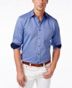 Tasso Elba Men's Herringbone Long-sleeve Shirt, Only At Macy's