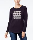 Charter Club Cotton Embellished Top, Created For Macy's