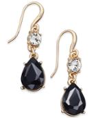 Charter Club Gold-tone Crystal And Stone Drop Earrings, Only At Macy's
