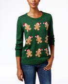 Karen Scott Petite Gingerbread Men Sweater, Only At Macy's