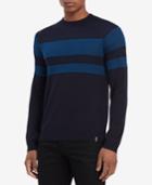 Calvin Klein Men's Merino Wool Stripe Sweater