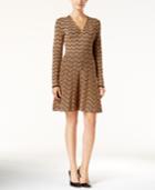 Inc International Concepts Petite Chevron Sweater Dress, Only At Macy's