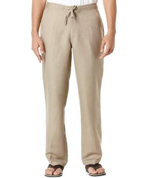 Cubavera Solid Linen-blend Drawstring 32 Length Pants