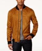 Inc International Concepts Men's Zander Faux Suede Bomber Jacket, Created For Macy's