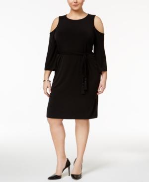 Calvin Klein Plus Size Cold-shoulder Dress