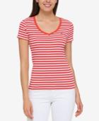 Tommy Hilfiger Cotton Striped T-shirt, Created For Macy's