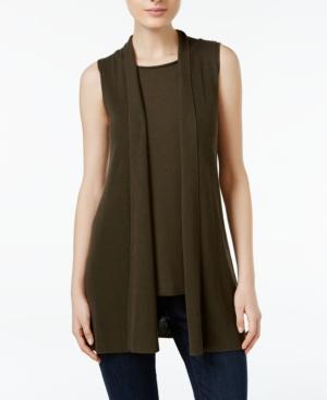 Eileen Fisher Tencel Open-front Vest