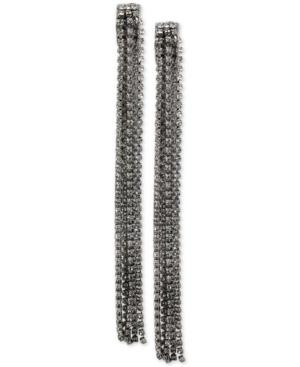 Inc International Concepts Rhinestone Linear Tassel Earrings, Only At Macy's