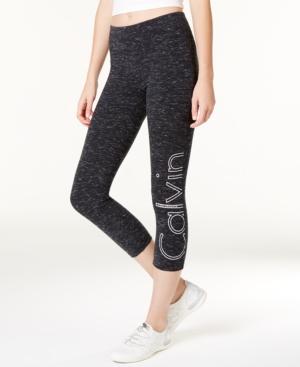 Calvin Klein Performance Outline Logo Cropped Leggings