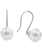 Honora Style Cultured Freshwater Pearl Drop Earrings In Sterling Silver (10mm)