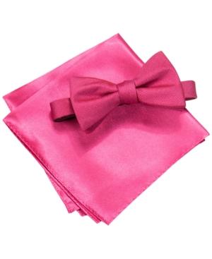 Alfani Men's Foster Solid Bow Tie & Pocket Square Set, Only At Macy's