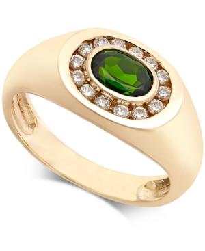 Men's Russalite (9/10 Ct. T.w.) & Diamond (1/3 Ct. T.w.) Ring In 14k Gold
