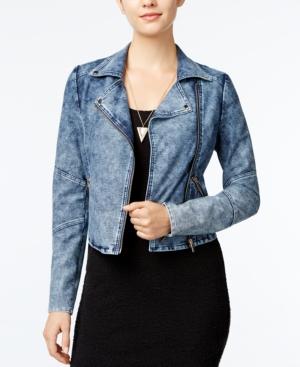 Material Girl Denim Moto Jacket, Only At Macy's