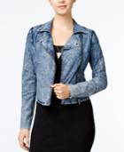 Material Girl Denim Moto Jacket, Only At Macy's