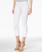 Hudson Jeans Muse Cropped Skinny White Wash Jeans