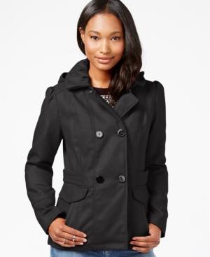 Celebrity Pink Double-breasted Peacoat