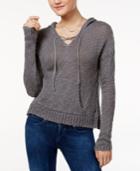 Roxy Juniors' Can't Get Enough Cotton Lace-up Hoodie