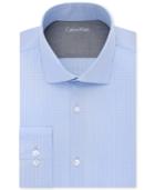 Calvin Klein X Extra Slim-fit English Blue Mini Check Dress Shirt