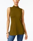 Jm Collection Sleeveless Mock-turtleneck Sweater, Created For Macy's