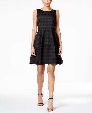 Tommy Hilfiger Plaid Fit & Flare Dress