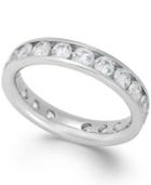 Diamond Channel Eternity Band In 14k White Gold (2 Ct. T.w.)