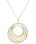Sis By Simone I Smith Forever Shaunie 18k Gold Over Sterling Silver Necklace, Crystal Eternity Pendant (1.2-1.7mm)