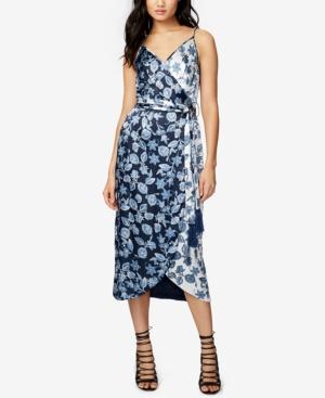 Rachel Rachel Roy Floral-print Wrap Slip Midi Dress