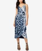Rachel Rachel Roy Floral-print Wrap Slip Midi Dress